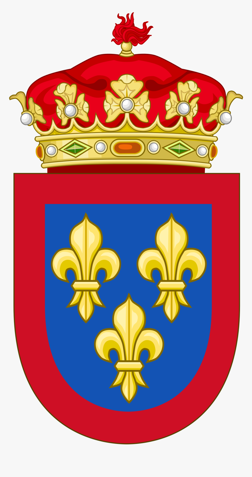 Spanish Bourbon Coat Of Arms, HD Png Download