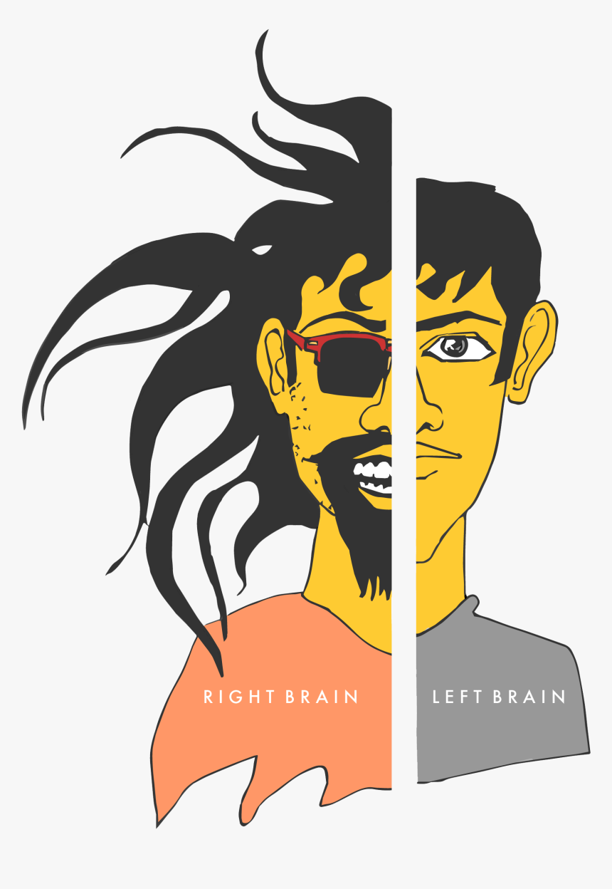 Abstracting The Functions Of The Left And The Right - Illustration, HD Png Download