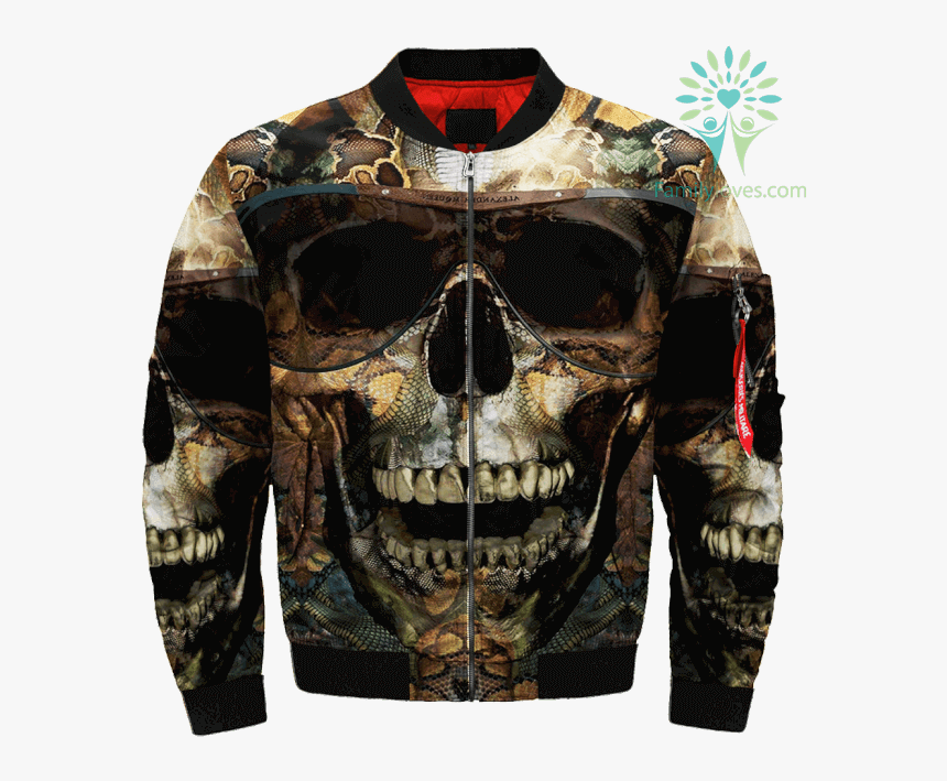 Fashionable 3d Skull Over Print Jacket %tag Familyloves - Jacket, HD Png Download