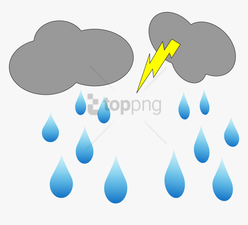 Free Png Rain Cloud Clipart Png Png Image With Transparent - Moving Rain Clipart, Png Download