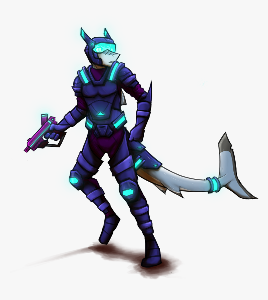 Sci Fi Shark - Illustration, HD Png Download