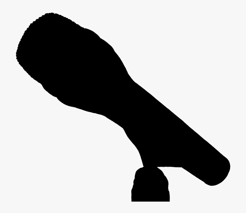 Microphone, Silhouette, Black, Music, Singer, Singing - Microphone, HD Png Download