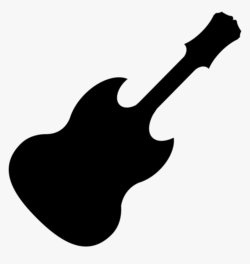 Guitar String Instrument Silhouette - Rock Musica Png, Transparent Png