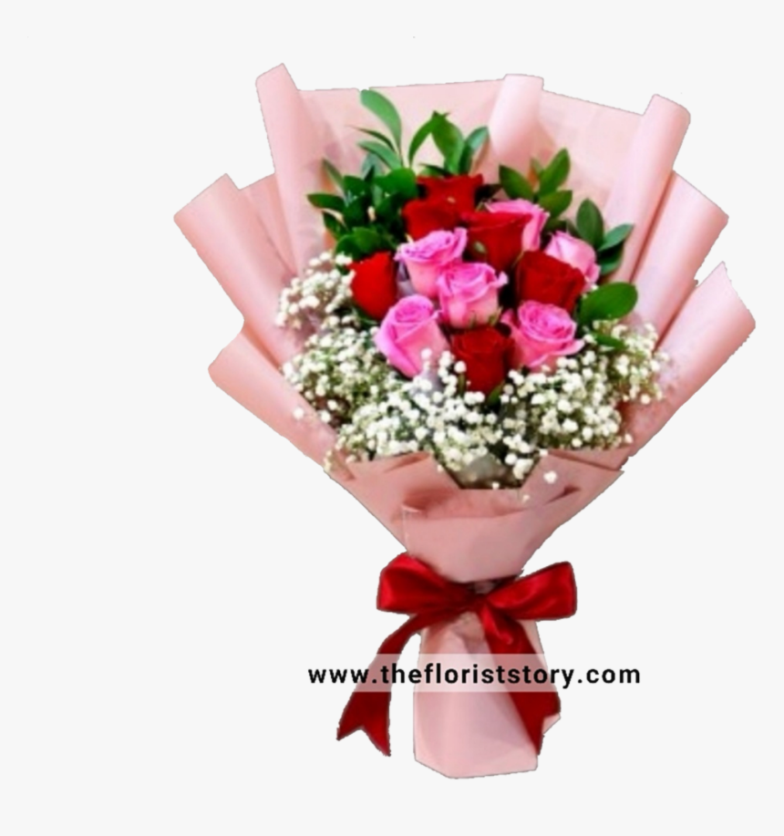 1568139352341 - Bouquet Of Pink Roses, HD Png Download