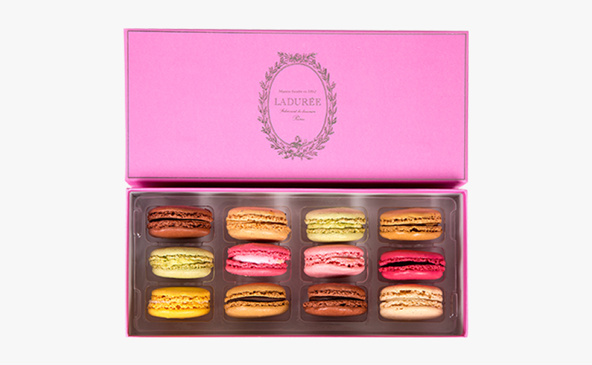 Laudree St Valentin 12 Macarons - Laduree Box Of Macarons, HD Png Download