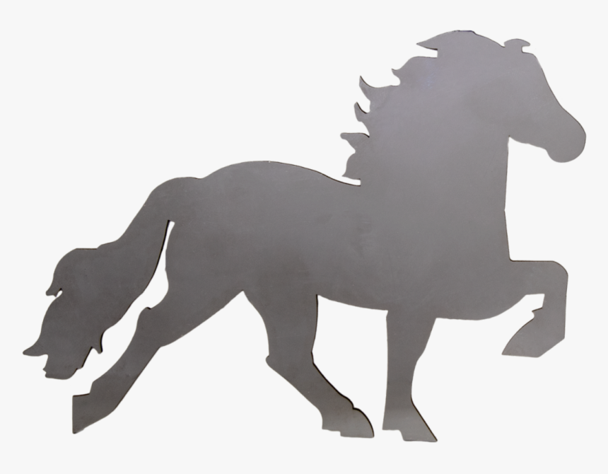 Icelandic Horse Friesian Horse Rocky Mountain Horse - Running Icelandic Horses Silhouette, HD Png Download