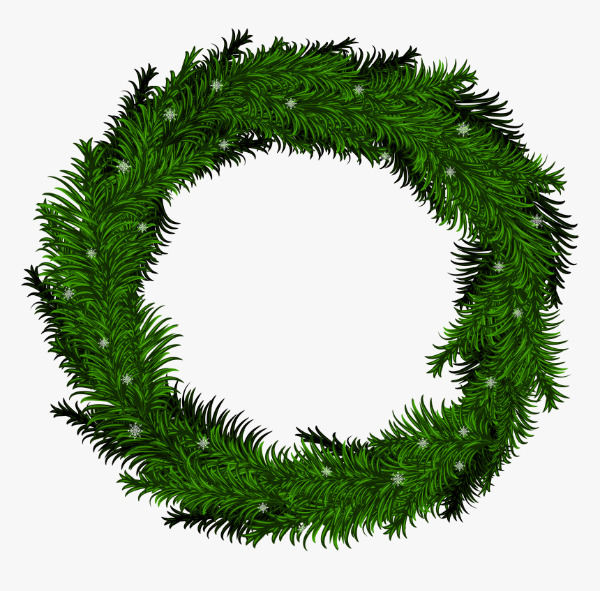 Hd Green Wreath Free - Wreath, HD Png Download