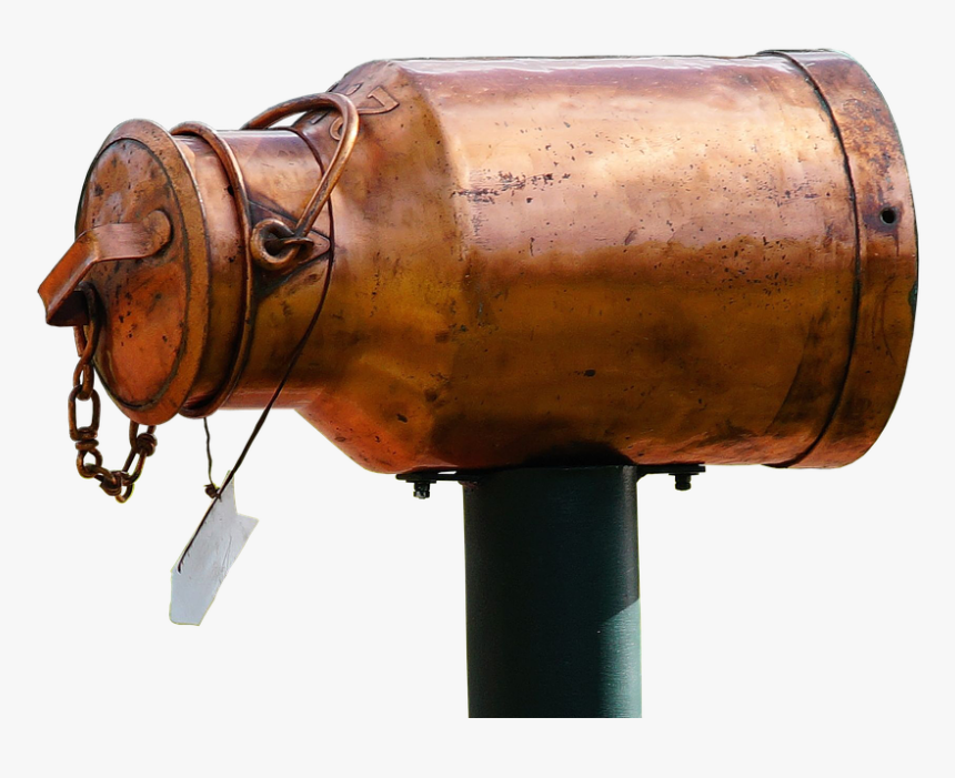 Milk Can, Copper, Letter Box, Mailbox, Shiny, Metal - Milk Can Letterbox, HD Png Download