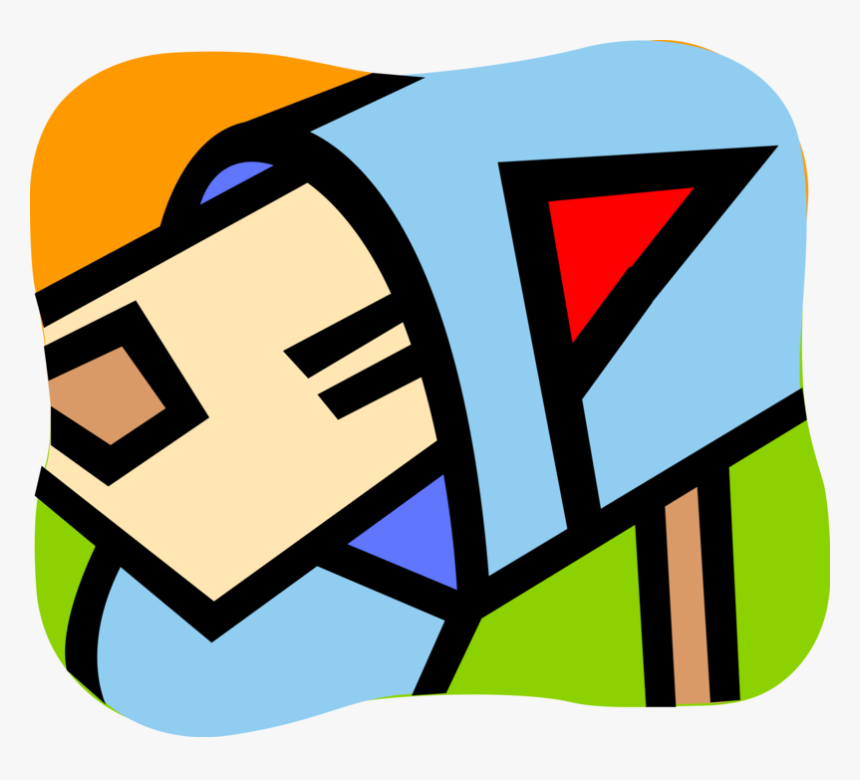 Vector Illustration Of Letter Box Or Mailbox Receptacle, HD Png Download