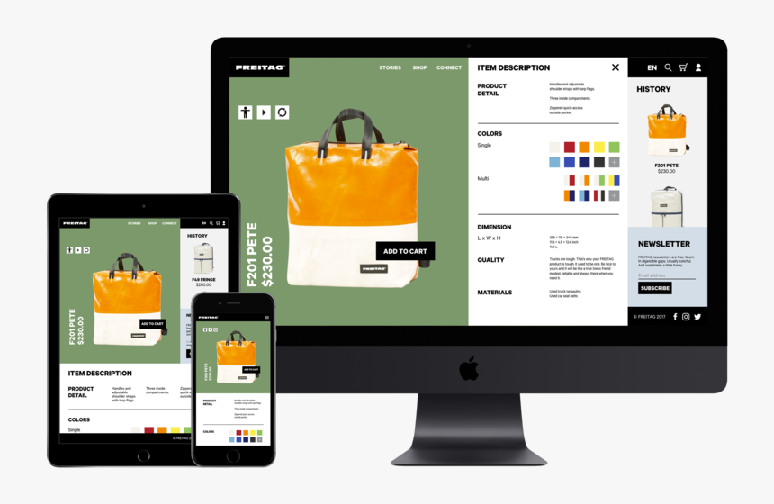 Transparent Imac Mockup Png - Handbag, Png Download