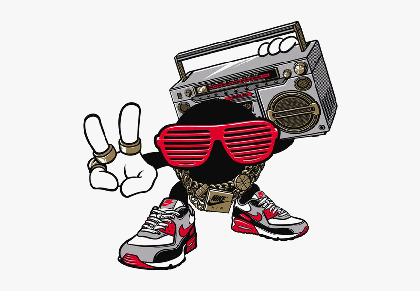 Sound Nike Illustration T-shirt Graffiti Shoe Rock - Mr Bad Airs, HD Png Download