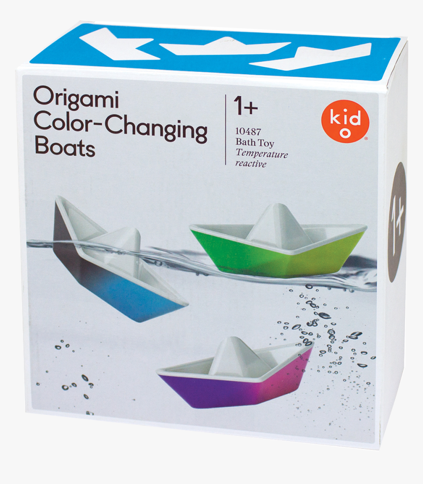 Kid O Origami Color-changing Boats - Origami Color Changing Boats, HD Png Download
