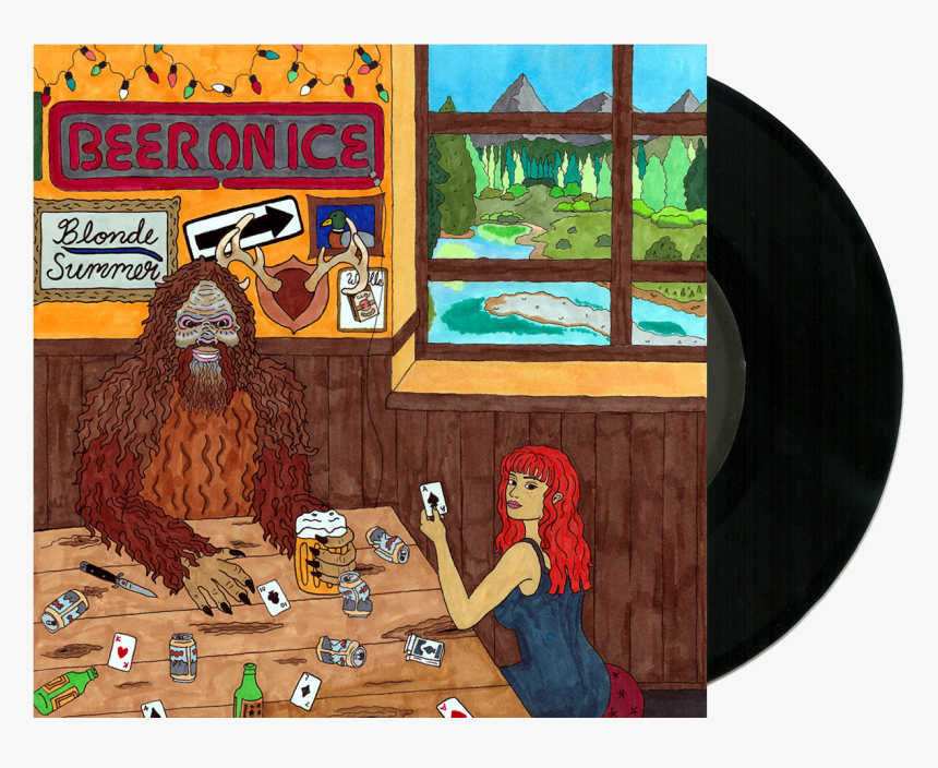 Beer On Ice/sha La La Black - Cartoon, HD Png Download