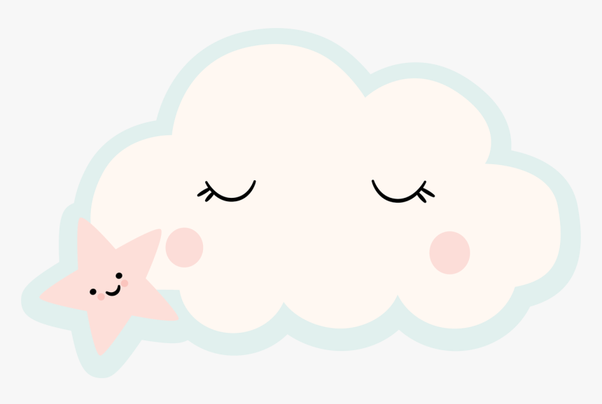 Star And Cloud Svg Cut File - Cartoon, HD Png Download