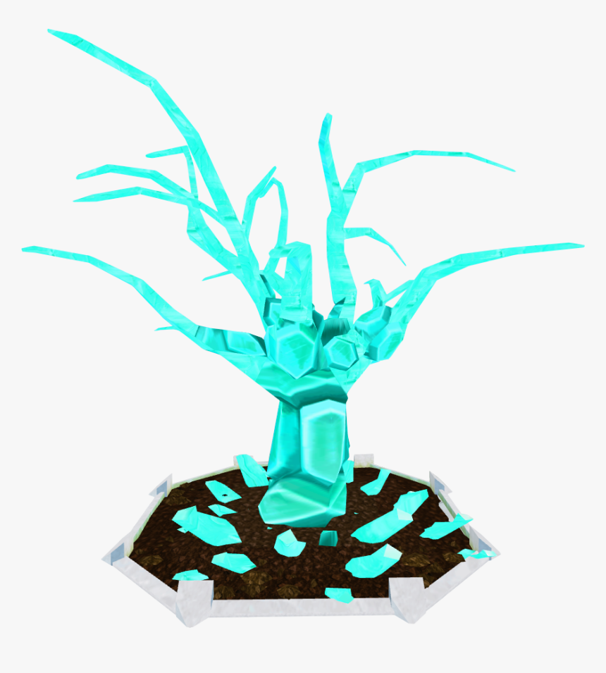 Crystal Clipart Ice Shard - Crystalline Tree, HD Png Download