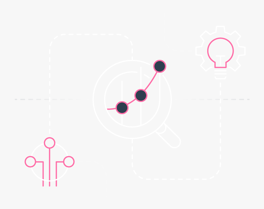 Bigdata Illustration White - Graphic Design, HD Png Download