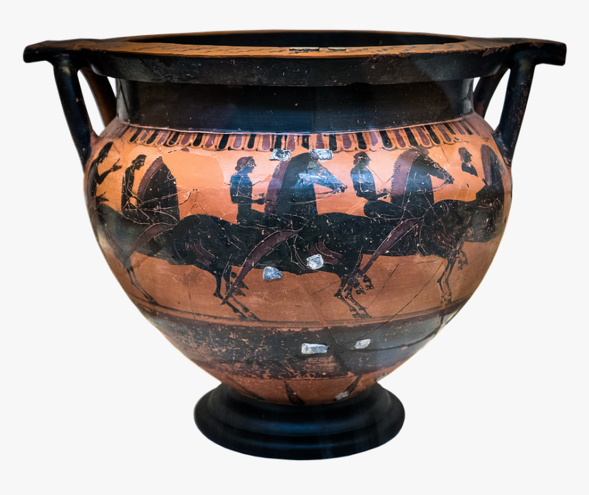 Old Painted Pot, HD Png Download