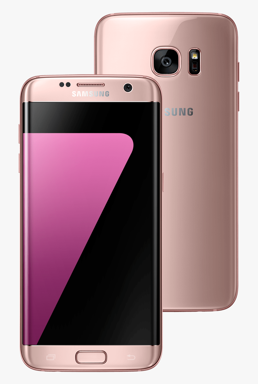 Samsung Galaxy S7 Edge In Rose Gold, HD Png Download