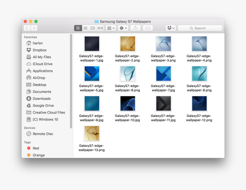 Galaxy S7 Edge Wallpapers - Icloud Drive High Sierra, HD Png Download