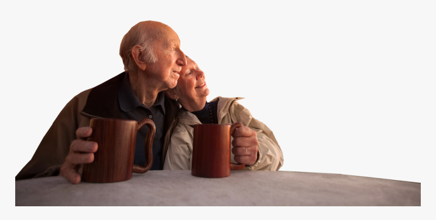 Improved Results Refractive Cataract Surgery - Older People Sitting Transparent, HD Png Download