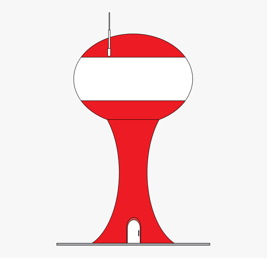 Angle,area,line - Water Tower Clipart, HD Png Download