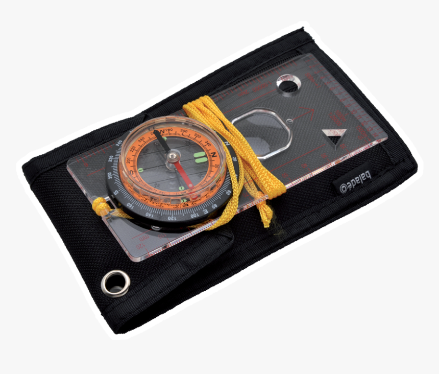 Map Compass With Pouch - Compass, HD Png Download