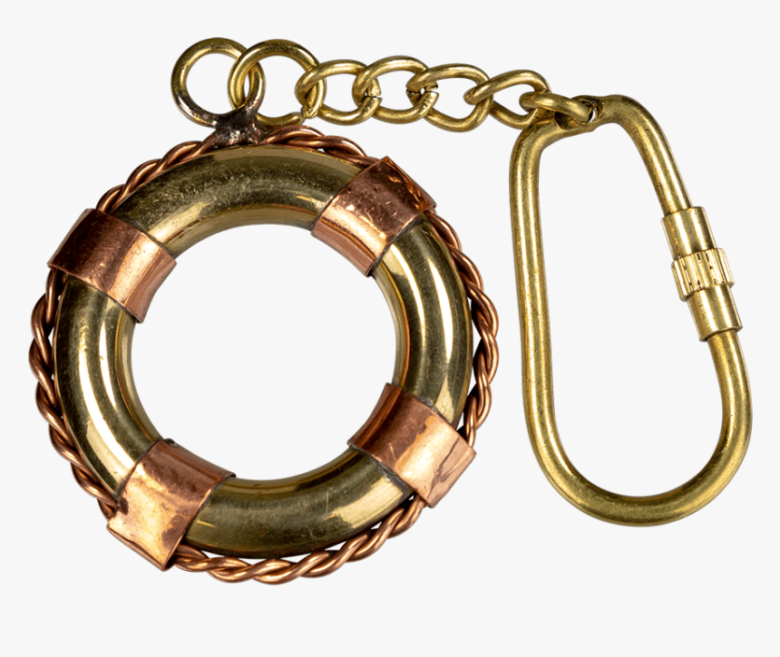 Brass Life Preserver Keychain - Circle, HD Png Download