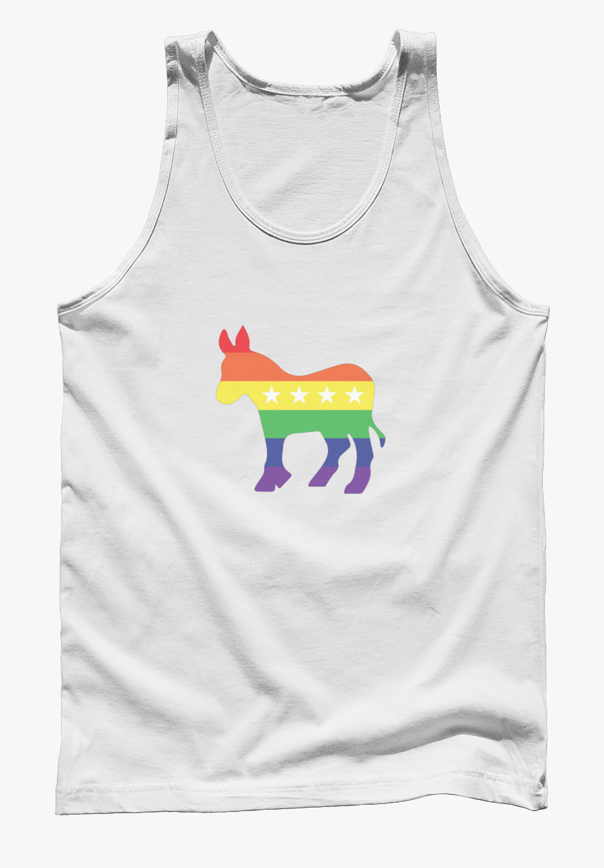Rainbow Democrat Donkey Apparel - Abolish Sleevery Tank, HD Png Download