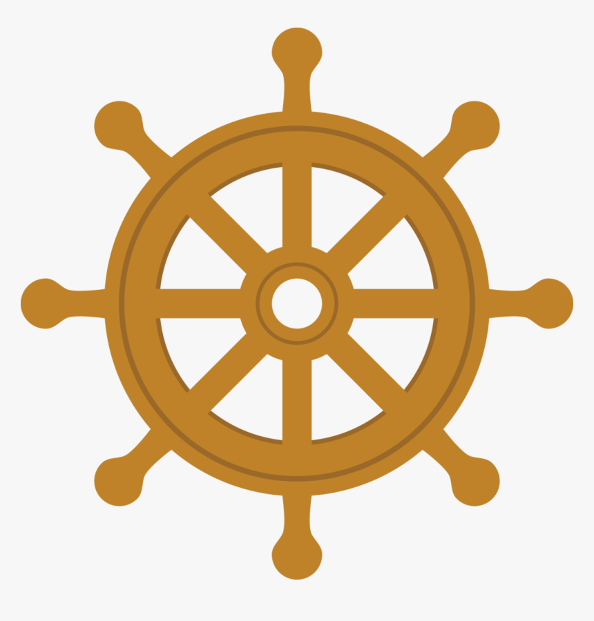 Lighthouse Clipart Life Preserver - Ship Steering Wheel Silhouette, HD Png Download