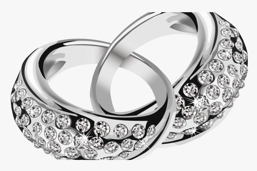 Wedding Ring Silver Vector - Sterling Silver Rings Png, Transparent Png