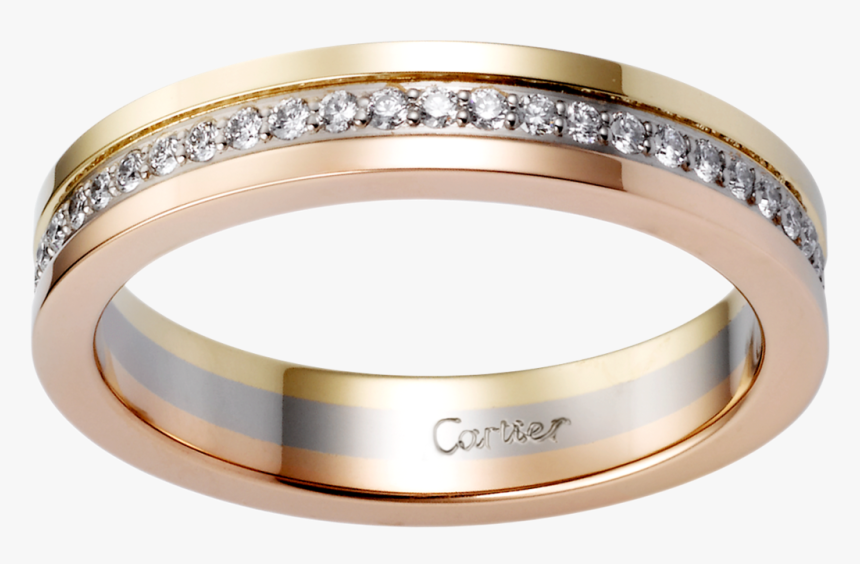 Wedding Ring Clipart Png - Cartier Band Diamond Ring, Transparent Png