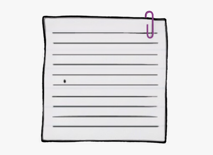 #sticky #stickynote #postit #note #lined #tape - Paper, HD Png Download