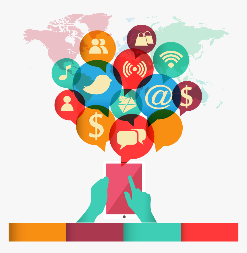 Agência De Gestão De Redes Sociais - Information Communication Technology Template, HD Png Download