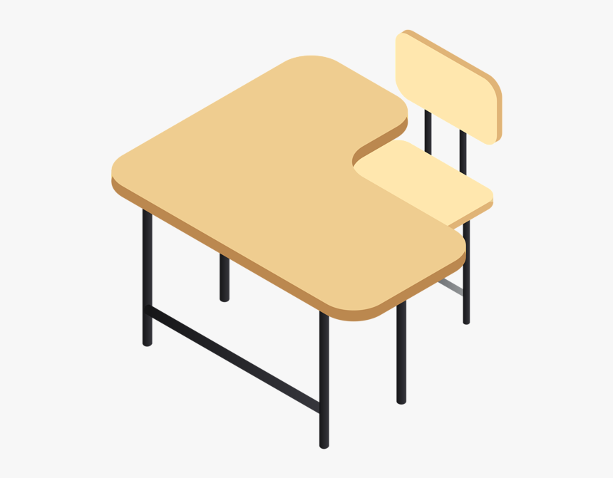 School Desk Png, Transparent Png