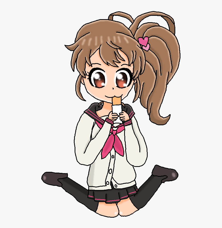 Ema Hinata Eating A Hot Pocket By Asahigirl-dapkxfh - Girl Eating Hot Pocket, HD Png Download
