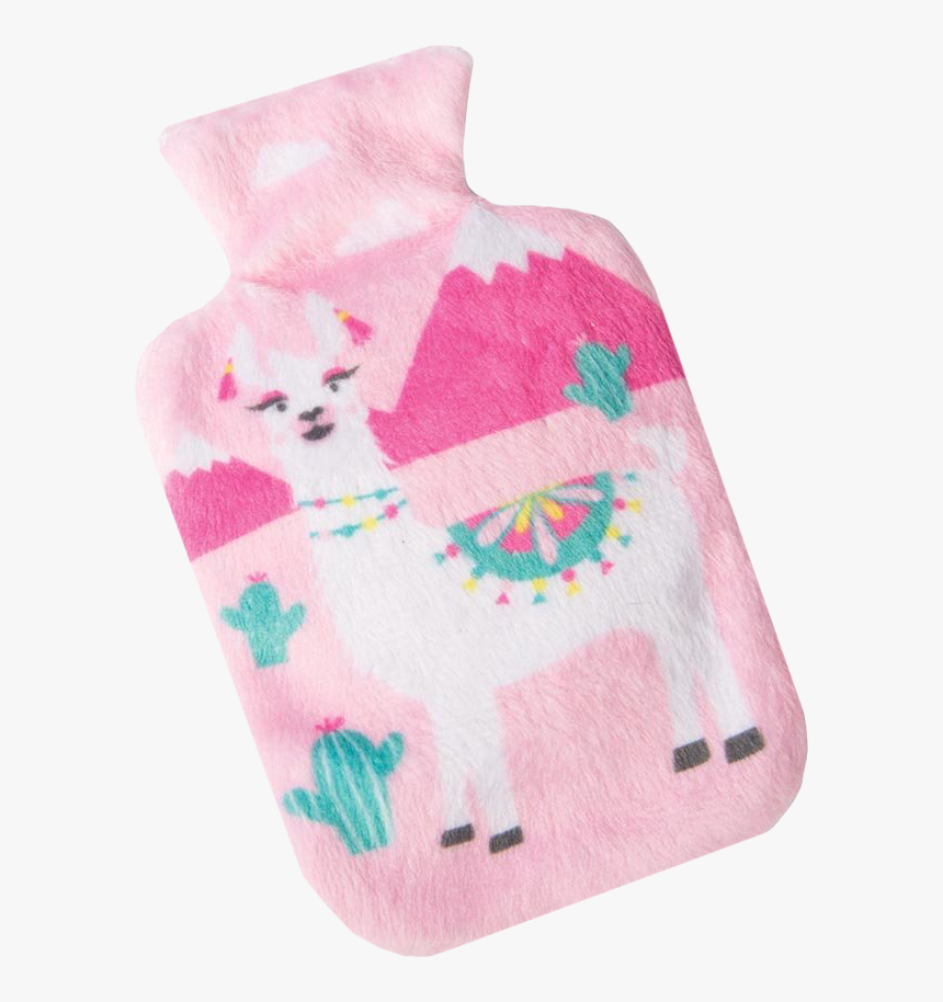 Pink Llama Pocket Hot Water Bottle - Wool, HD Png Download
