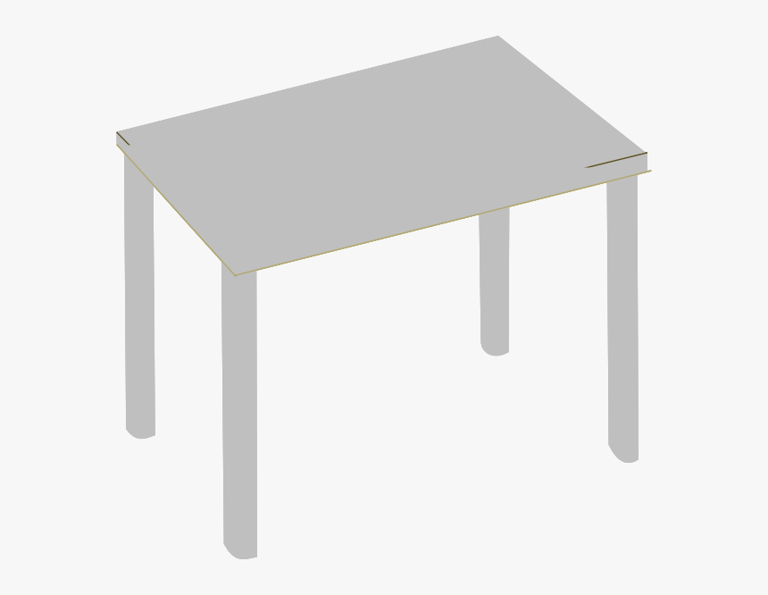 Grey Table Svg Clip Arts - Grey Table Clipart, HD Png Download