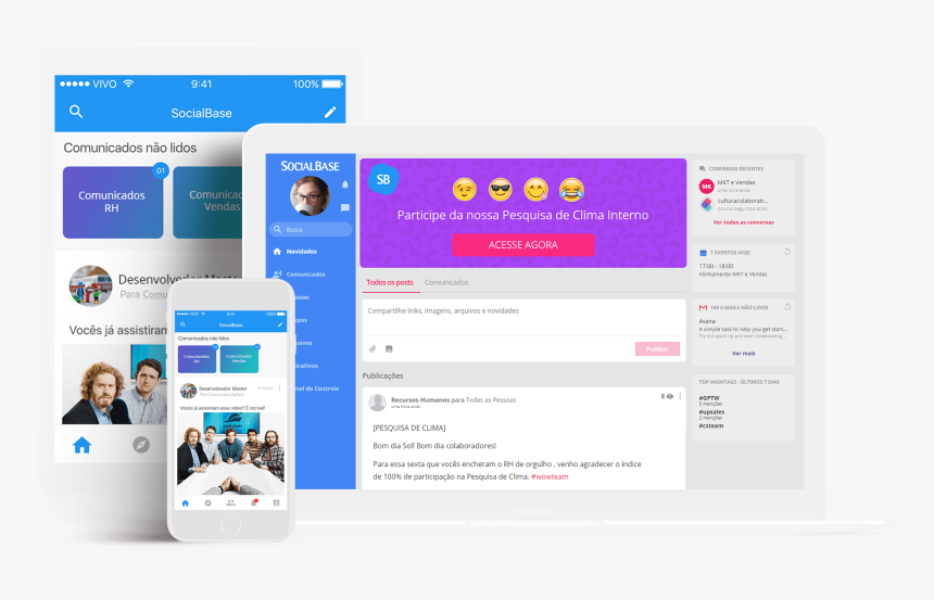 Socialbase Rede Social Corporativa, HD Png Download