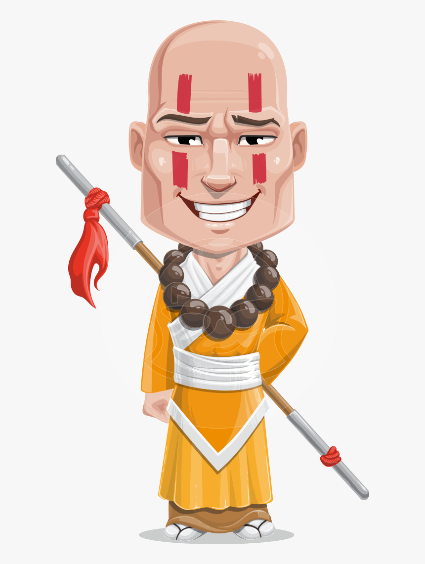 Monk Eating Cartoon, HD Png Download