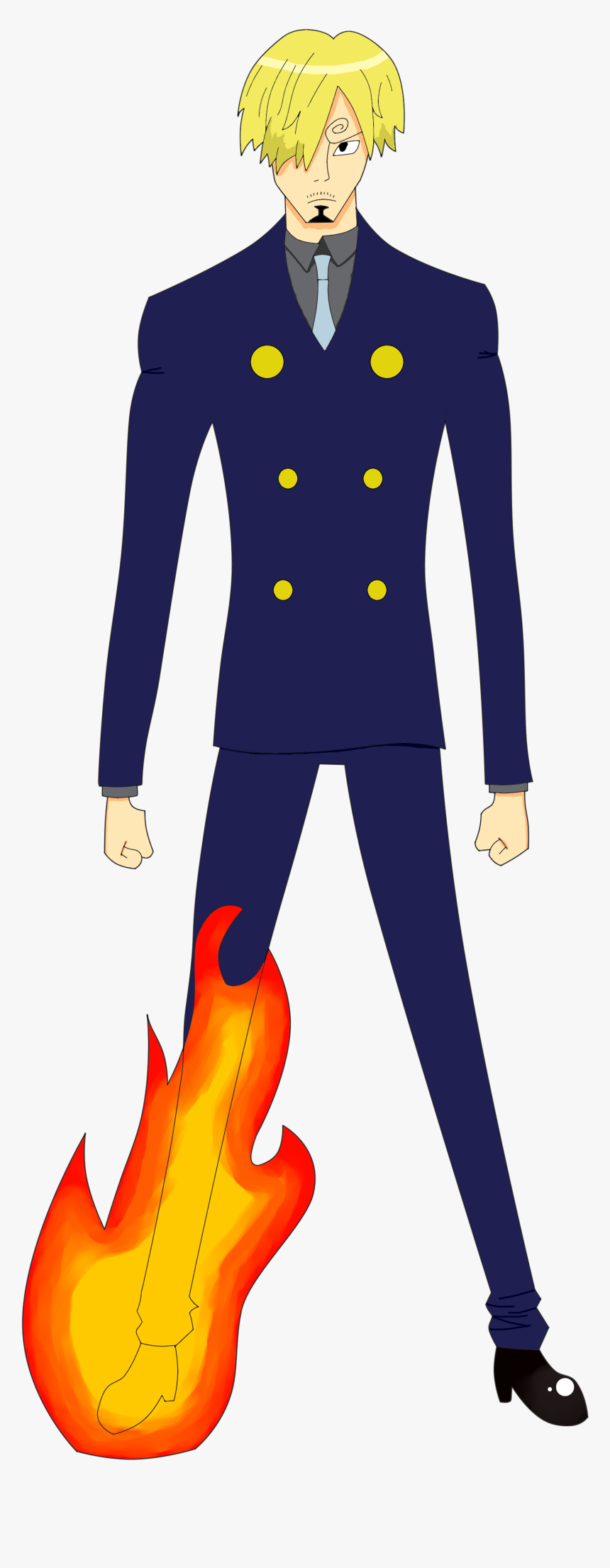 [one Piece]sanji - Cartoon, HD Png Download