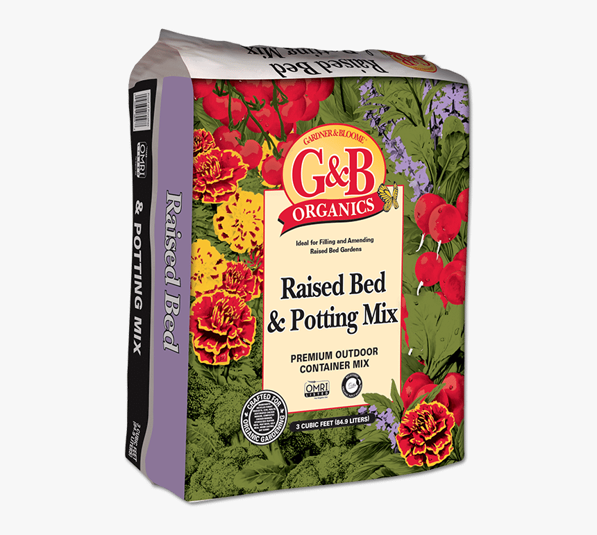 Raised Bed And Potting Mix - Gb Organics Raised Bed Soil, HD Png Download