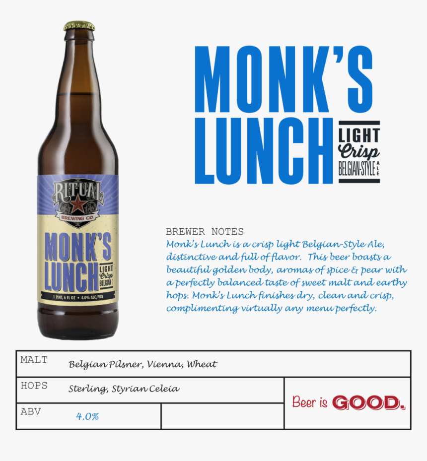Monkslunch - Guinness, HD Png Download