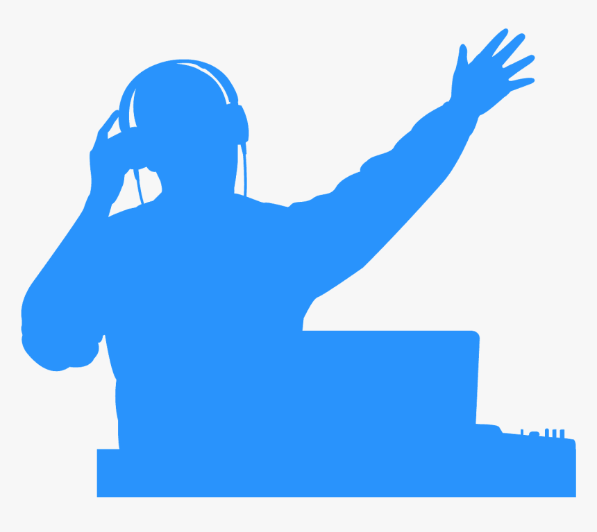 Gray Dj Silhouette, HD Png Download