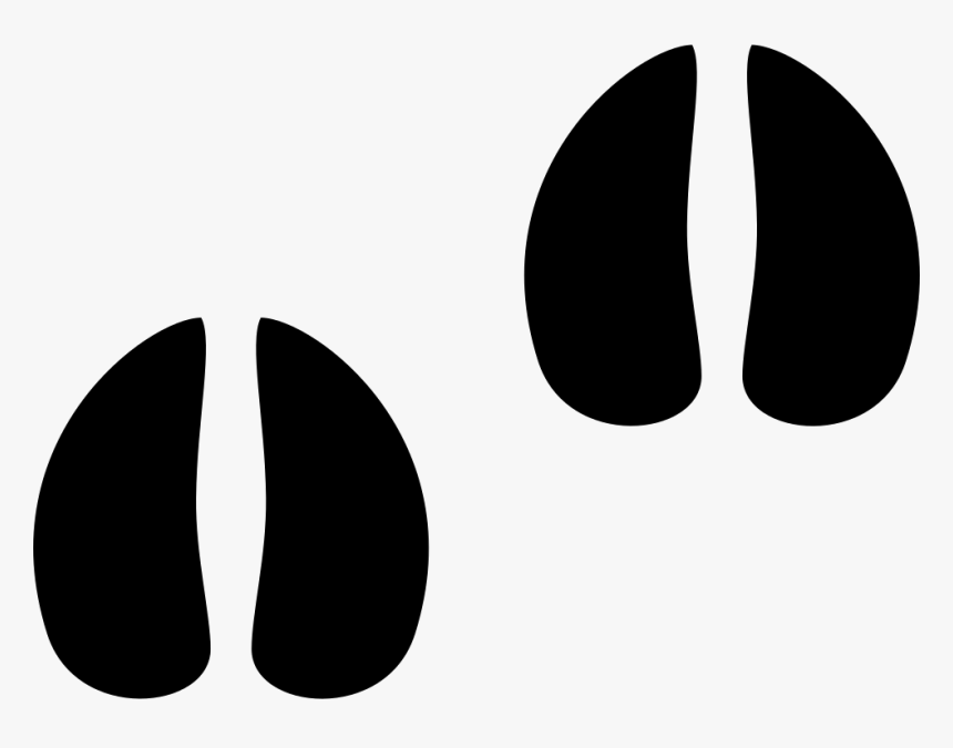 Clip Art Deer Footprint Huellas De Vaca Png Transparent Png