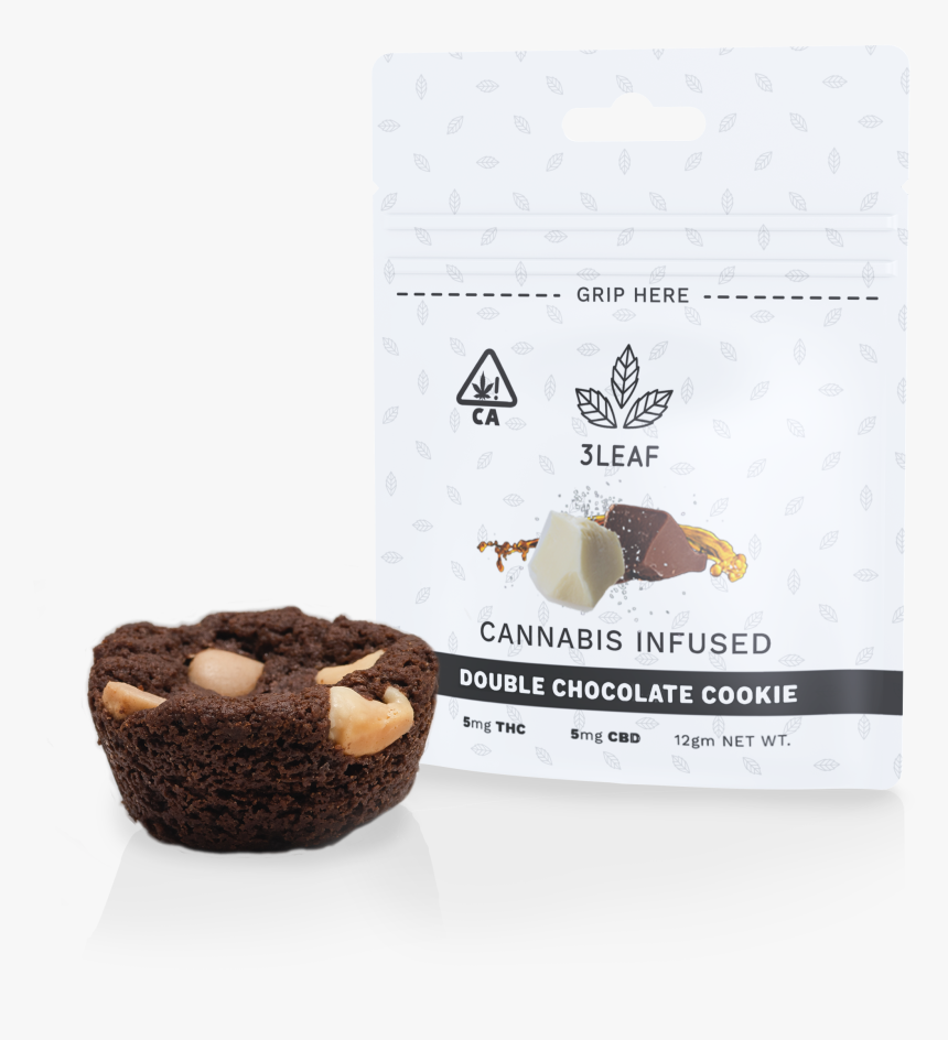 3leaf Ratio-infused Double Chocolate Cookie - Chocolate, HD Png Download