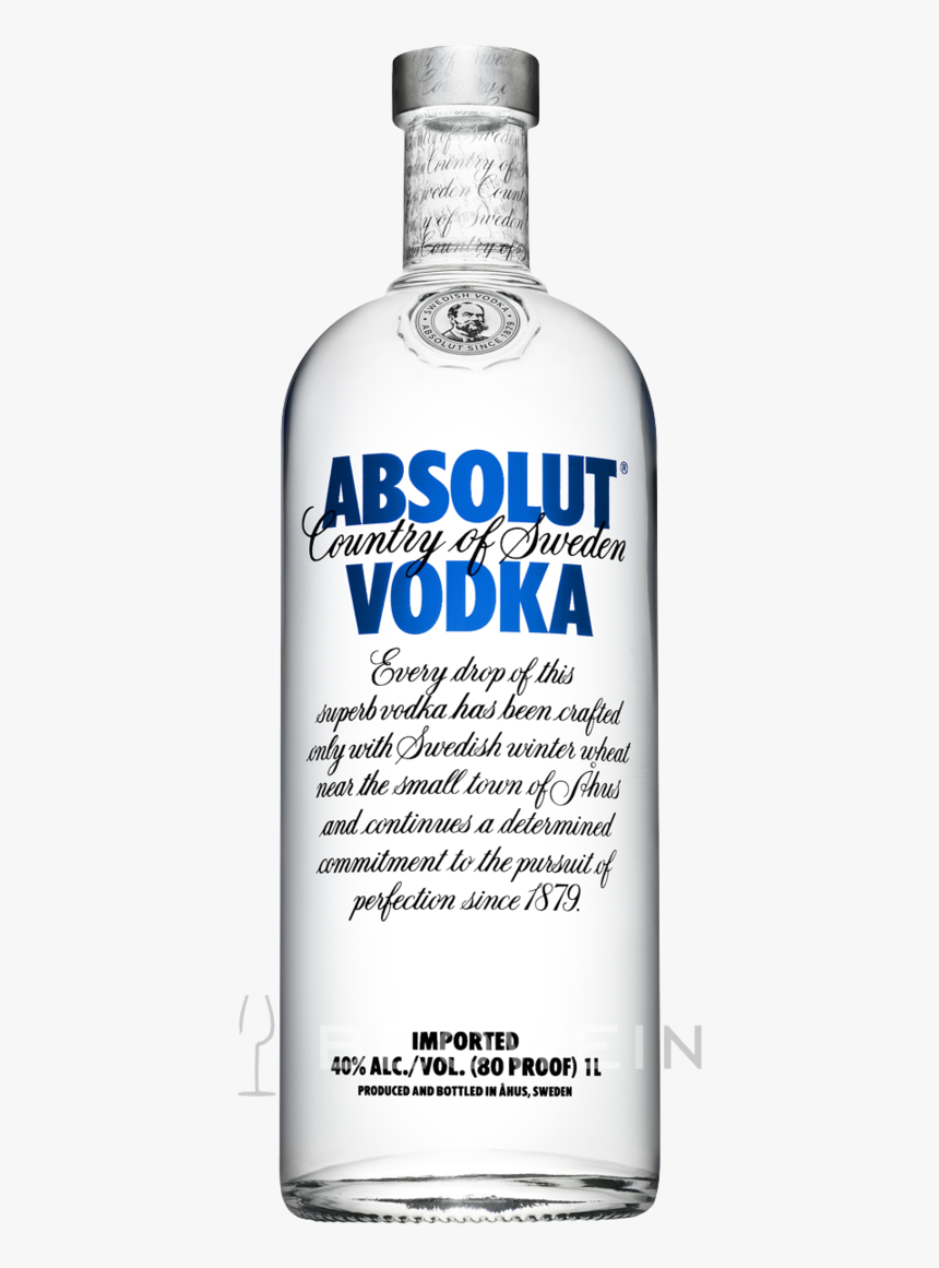 Absolut Vodka 1,0 L - Absolut Vodka Singapore Price, HD Png Download