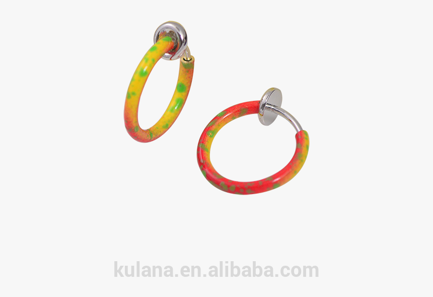 Septum Clicker Clip On Non Piercing Nose Ring Hoop - Earrings, HD Png Download