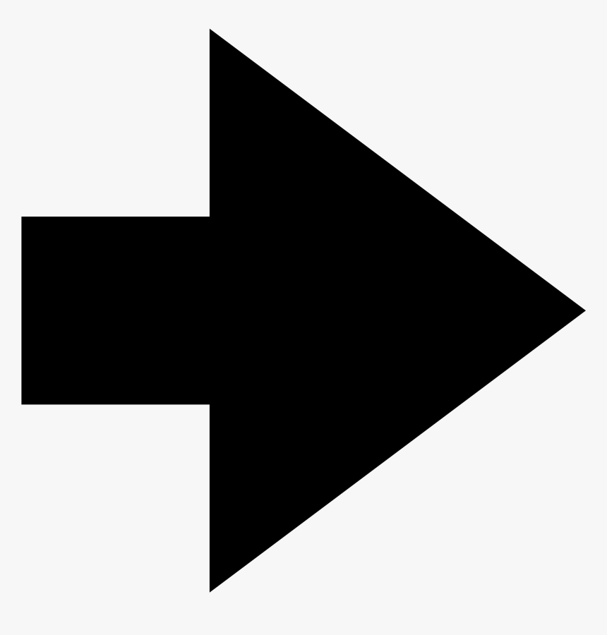 Small Right Arrow Png , Png Download - Black-and-white, Transparent Png