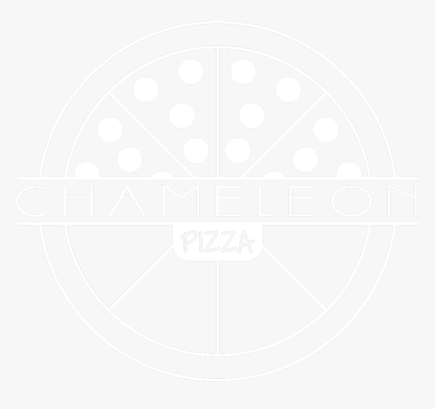 Chameleonpizzalogo Outline White - Circle, HD Png Download
