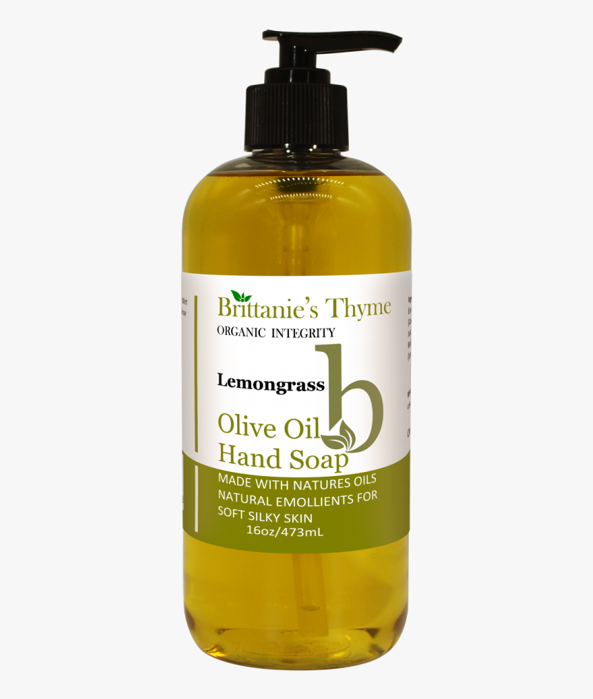 Olive Oil Hand Soap, Lemongrass - Bottle, HD Png Download